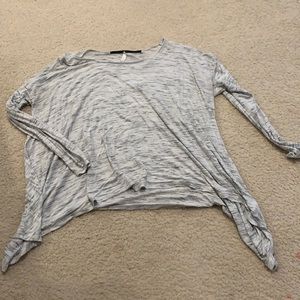 Women’s long sleeve asymmetrical top